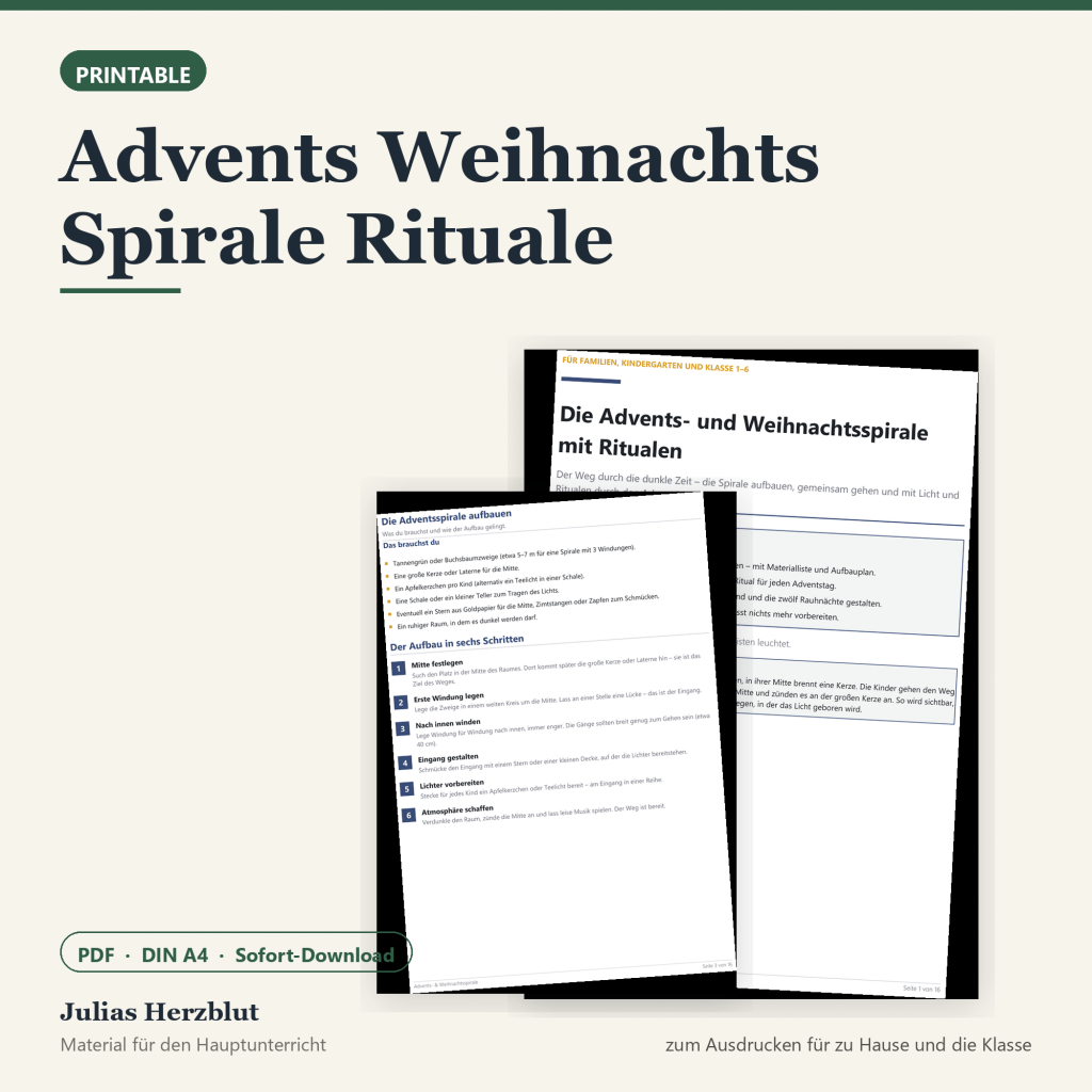 Advents Weihnachts Spirale Rituale