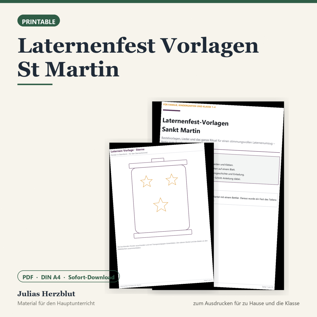 Laternenfest Vorlagen St Martin