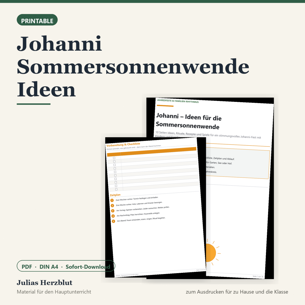 Johanni Sommersonnenwende Ideen